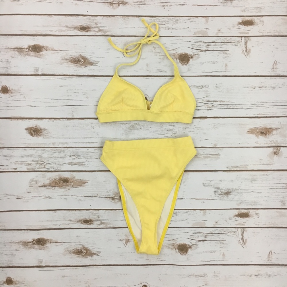 {NWOT} ASOS Ribbed Bikini Set - Picture 5 of 8